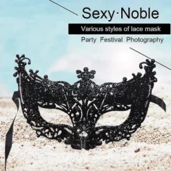 IC Venedig Sexy Golden Fox Maske Maskeraddrøgt Dansmaske