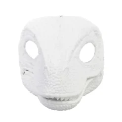 Iøjnefaldende dinosauriemaske, Dino-maske med bevægelig kæbe, Latex-hovedbeklædning med åbning og bevægelig kæbe, Cosplay-festfødselsdag Halloween Jul | Fyndiq
