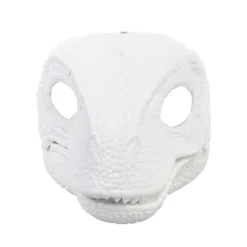 Iøjnefaldende dinosaurmaske, Dino-maske med bevægelig kæbe, Latex-hovedbeklædning med åbning og bevægelig kæbe, Cosplay-festfødselsdag Halloween Jul | Fyndiq