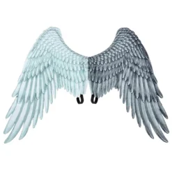 Ikke-vævet stof Festlige Engel Vinger Halloween Overdimensionerede Sort Hvide Vinger Kostume Rekvisitter Sort Og Hvid Black And White Angel Wings