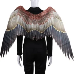 Ikke-vævet stof Festlige Engel Vinger Halloween Overdimensionerede Sort Hvide Vinger Kostume Rekvisitter Sort Og Hvid Black And White Angel Wings