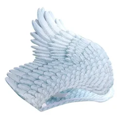 Ikke-vævet stof Festlige Engel Vinger Halloween Overdimensionerede Sort Hvide Vinger Kostume Rekvisitter Sort Og Hvid Black And White Angel Wings