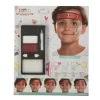Indisk makeup kit til børn - Multicolor - Palette med 3 akvareller - Blyant - Svamp - Profiler