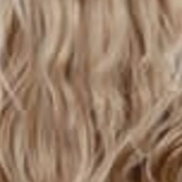 INF Jul vågigt långt lockigt hår med lugg hår peruker Guld