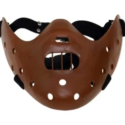 Infinity Gauntlet Hannibal Lecter Maske - The Silence of The Lambs - Harpiks - Gyserfilm Maske Coffee