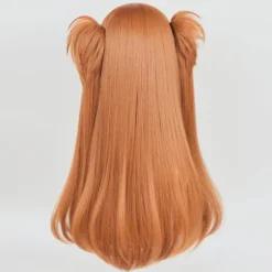 Ingefær Orange Cosplay Paryk - Lang Glat med 2 Hestehaler, Anime Stil, med Hårnåle og Paryknet, CJY