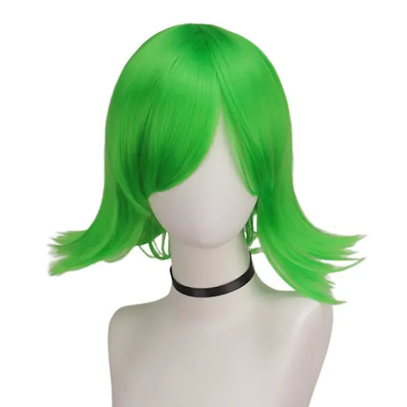 Inside Out Disgust Anime Cosplay Paryk Hår Fest Fancy Dress Paryk Halloween Karneval Hårstykke Tilbehør
