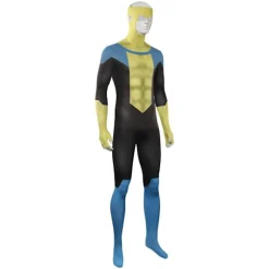 Invincible Mark Grayson Cosplay Kostume Jumpsuit Halloween Bodysuit+Paryk Komplet Sæt Kun Paryk, CJY Only Wig en-US
