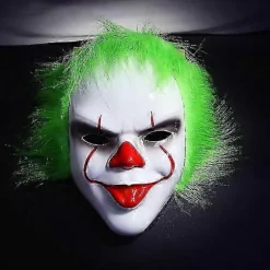 It Pennywise Killer Clown Maske Halloween rekvisitter til voksne mænd og kvinder sjove Halloween Halloween karneval Mardi Gras nemme Halloween kostumer -CHNSZ | Fyndiq