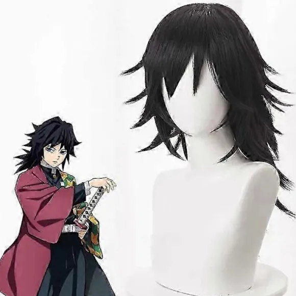 Japansk Anime Cosplay Paryk til Mænd Kvinder Piger Fest Parykker Kimetsu no Yaiba Agatsuma Zenitsu Cosplay TomiokaY