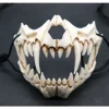 Japansk Halloween Maske Resin Maske Halvt Ansigt Kranie Skræmmende Maske Cosplay Dekorativ