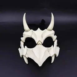 Japansk Halv Maske - Tiger Maske, Ye Yaksha Drage Gud Tengu Sort Skildpadde, Resin Kraniet Skræmmende Horror Ninja Maske Kostume Rekvisitter (Yaksha) | Fyndiq