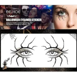 Øjenlågsklistermærke, Halloween Eyeliner Klistermærker Øjenskygge Klistermærker Horror Mode Scene Fest Makeup Værktøjer
