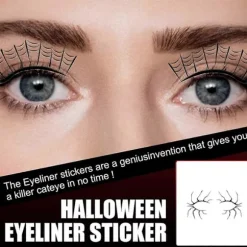 Øjenlågsklistermærke, Halloween Eyeliner Klistermærker Øjenskygge Klistermærker Horror Mode Scene Fest Makeup Værktøjer