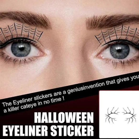 Øjenlågsklistermærke, Halloween Eyeliner Klistermærker Øjenskygge Klistermærker Horror Mode Scene Fest Makeup Værktøjer