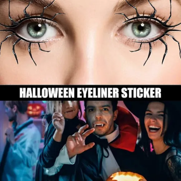 Øjenlågsklistermærke, Halloween Eyeliner Klistermærker Øjenskygge Klistermærker Horror Mode Scene Fest Makeup Værktøjer