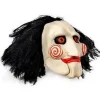 JIGSAW SAV Maske med syntetisk hår - Perfekt til karneval og Halloween - Voksenkostume - Latex, unisex One Size-PHWJ