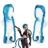 Jinx Cosplay Paryk til Twin Cities Showdown League of Legends Jinx Cosplay Paryk: Den Frække Lolita