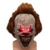 Joker Back To Soul 2 Pennywise Maske LED Lys Paryk Hovedbeklædning Horro
