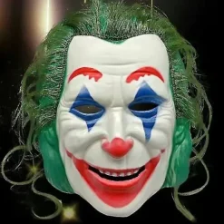 Joker Joaquin Phoenix Arthur Fleck Cosplay Kostume Dragter Halloween Fest Uniformer Til Voksne Børn Skjorter+frakke++vest+bukser -a kun maske only mask XXL | Fyndiq