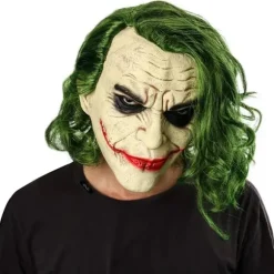 Joker Latex Maske Hovedbeklædning Joker COS Halloween，Joker Arthur Fleck