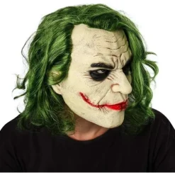 Joker Latex Maske Hovedbeklædning Joker COS Halloween，Joker Arthur Fleck
