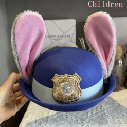 Judy Hat Bowler Hat Zootopia Politi Børn Voksen Cosplay H Children 54cm
