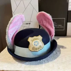 Judy Hopps Officer Hat - Zootopia Kaninører Cosplay Kostume Tilbehør Kid-54cm