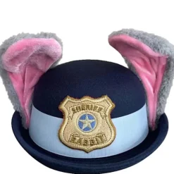 Judy Hopps Officer Hat - Zootopia Kanin Cosplay Kostume Tilbehør Voksen-57cm Adult-57cm