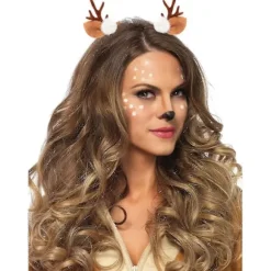 Jule Gevir Hårbøjler Hårklemmer Med Kunstige Blomster Piger Kvinder Hårbånd Til Halloween Udklædningsfest