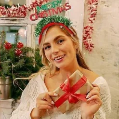 Juledekoration til kontor Nytårsfest Julebogstav Hovedbøjle Festival Hovedbeklædning Familiesammenkomst Hovedbeklædning Stil 2 Style 2