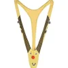 Julegave Reindeer Underwear Mankini Herre G-streng Dragter Med Klokker Pranks Til White Elephant Udvekslingsgaver Valentinsdag (LGL)