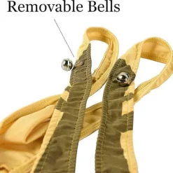 Julegave Reindeer Underwear Mankini Herre G-streng Dragter Med Klokker Pranks Til White Elephant Udvekslingsgaver Valentinsdag (LGL)