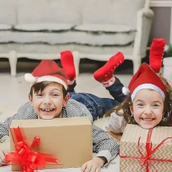 Julehat 12 Pak Plush Julemand Hatte Til Julekostume Julefest Tilbehør Feriefest Favorer Voksen Cosplay Tilbehør {Db}