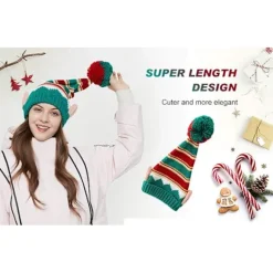 Julehat Elegant Strikket Varmende Sjov Hue