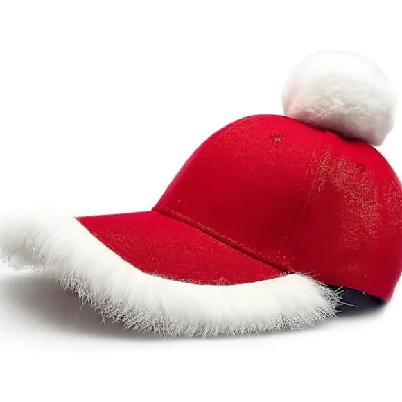 Julemands Baseball Kasket! Sjov Julehat Justerbar Julemandskostume til Voksne Børn Mænd Kvinder KFC Catering Kok