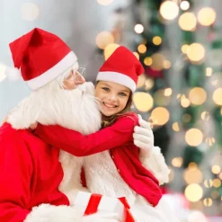 Julemands Paryk & Skæg Sæt Julemands Kostume Sæt til Juleoptræden Kostume Rekvisitter Festartikler B