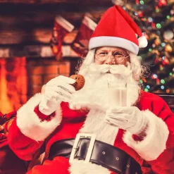 Julemands Paryk & Skæg Sæt Julemands Kostume Sæt til Juleoptræden Kostume Rekvisitter Festartikler B