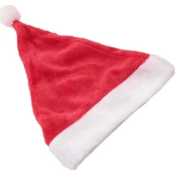 Julemandshat Julehat Juledag kostume udklædning plys tyk Julemandshat voksen
