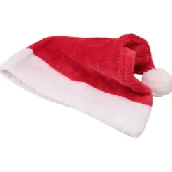 Julemandshat Julehat Juledag kostume udklædning plys tyk Julemandshat voksen