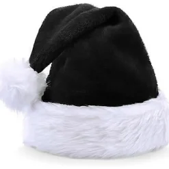 Julemandshat til voksne, Deluxe Julemandshat til julefrokost, Julemandskostume - Qin