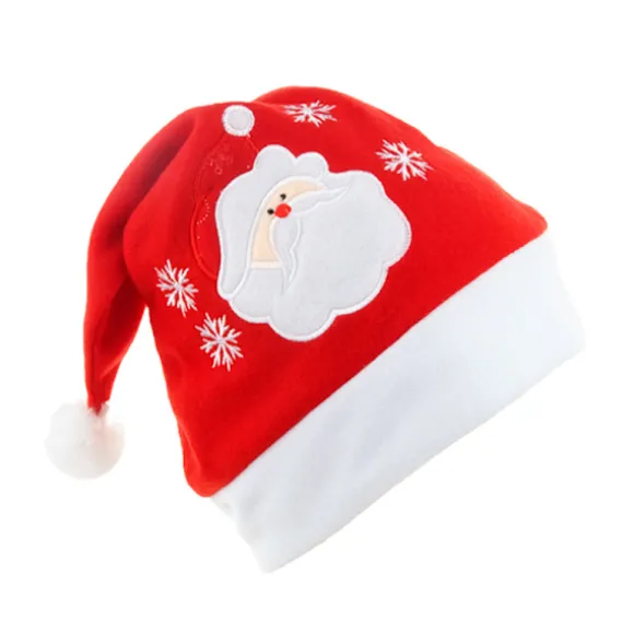 Julemandshue, 3 stk Julehatte i Plys, Voksen Traditionel, ZQKLA