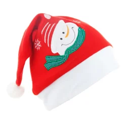 Julemandshue, 3 stk Julehatte i Plys, Voksen Traditionel, ZQKLA