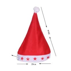 Julemandshue Hue (6 stk.) (wm-15) Lys op med LED til A