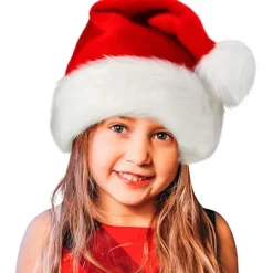 Julemandshue med tyk pels til jul CHILD
