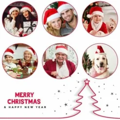 Julemandshue, Unisex Voksen Juleferie Hat Hyggelig Julemandshue til Jul Nytår Feriefestartikler