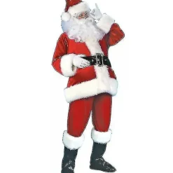 Julemandskostume til mænd Voksen Julemandskostume Julemandsdragt 7 dele 7pcs M