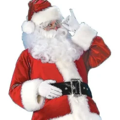 Julemandskostume til mænd Voksen Julemandskostume Julemandsdragt 9 stk. 9pcs 3XL