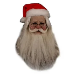 Julemaske Julemand Fuld Hoved Latex Maske Ansigt Menneske Maske Cosplay E