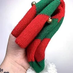 Jule-Strikket Beanies Hat - Elf Strikket Hat Julemanden Strikket Beanie Hat